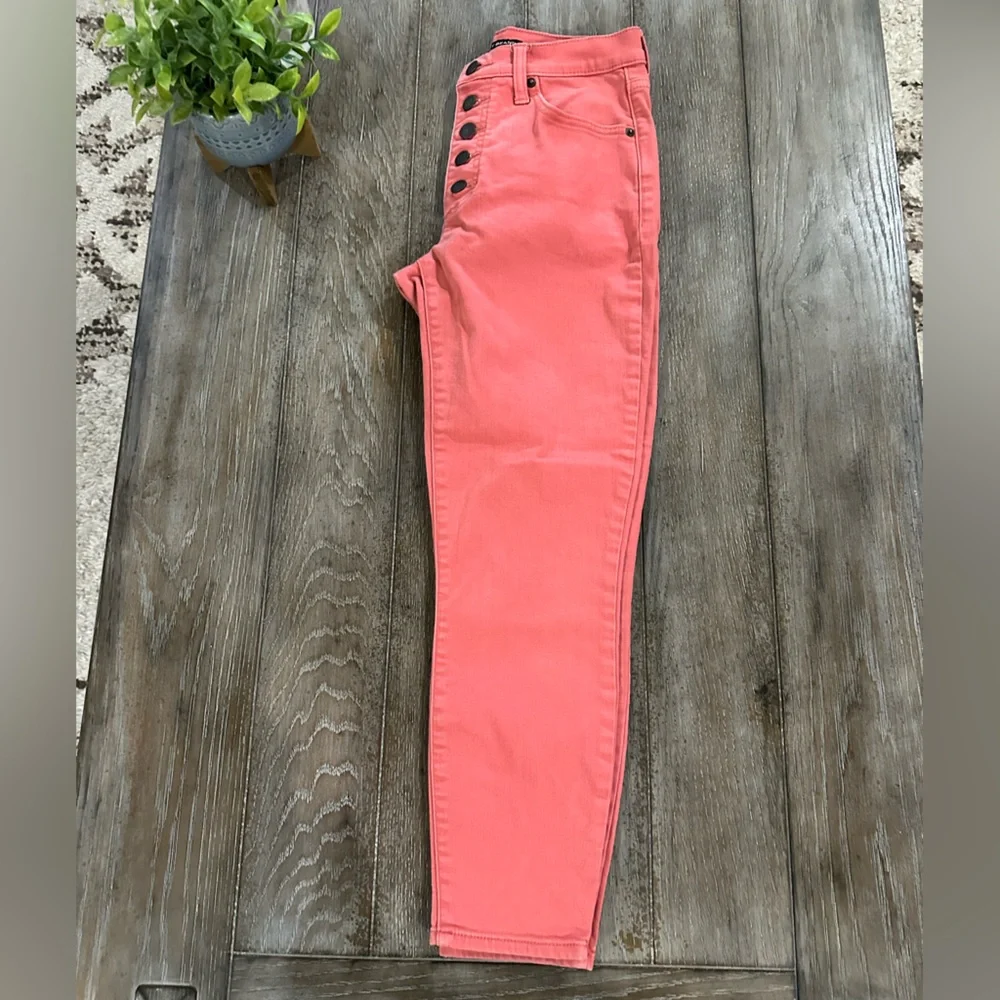 Lucky Brand High Rise Crop Coral Jeans